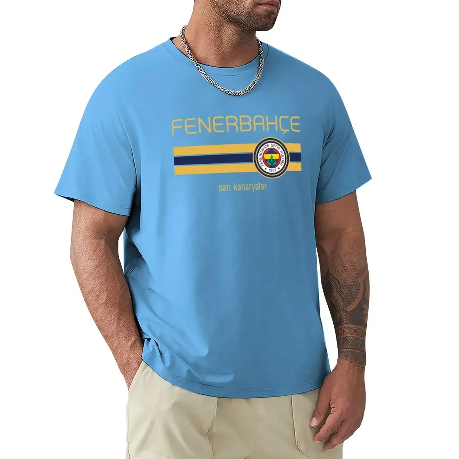 heavyweights summer clothes oversized t shirt men Super League Fenerbahce (Home Navy) Tshirt Classic T-Shirt COTTON  streetwear