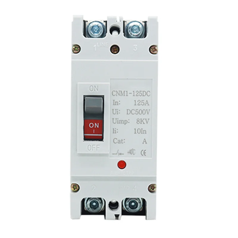 

ABRU-2P DC 500V DC литой корпус на солнечной батарее, автоматический выключатель, защита от перегрузки для солнечной фотоэлектрической фотоэлектрической фотоэлектрической пленки