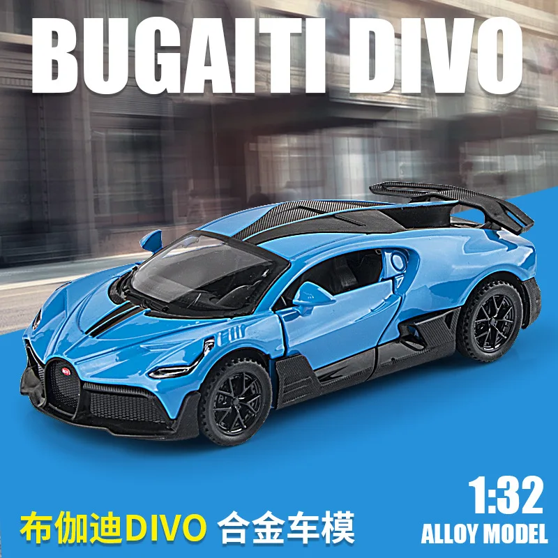 1:32 Lamborghini LP750 Bugatti Alloy Car Toy Metal Diecast Model car with Light Sound Pull Back Function Sport Car for Boy Gift