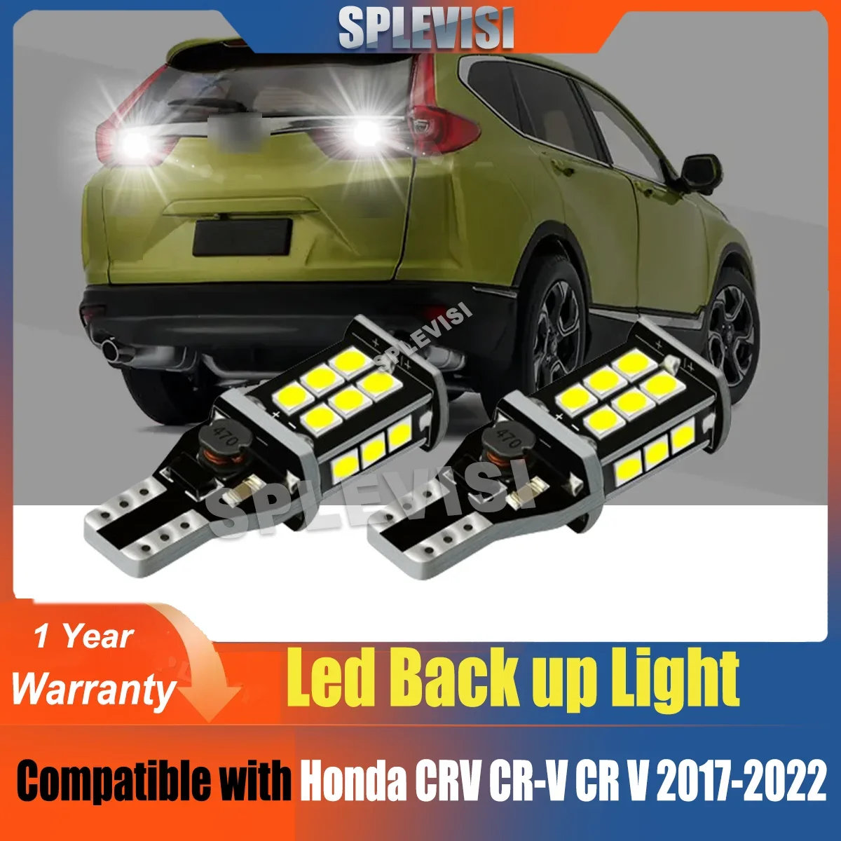 

2x LED Reverse Light Accessories Backup Lamp Xeonon White Fit For Honda CRV CR-V CR V 2017 2018 2019 2020 2021 2022