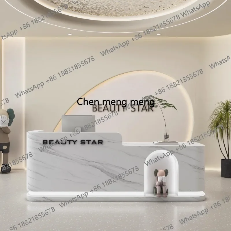 New arrive Beauty Modern Reception Desks Restaurant Company Best Simple Reception Desks Minimalist Organizers Scrivania Lounge F
