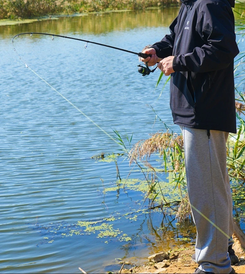 Cadence Mini-Spinnrolle, kleine Angelrolle mit schräger Spule aus Metall für Köderruten, Süßwasser-Angeln im Freien, für Angler – Detail 14