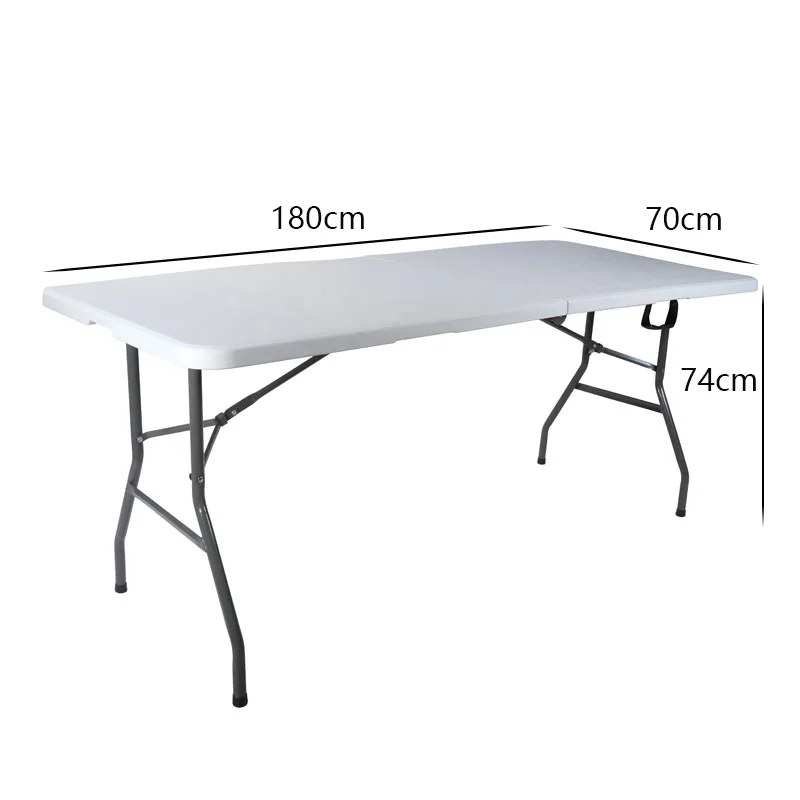 Custom folding plastic white outdoor camping table