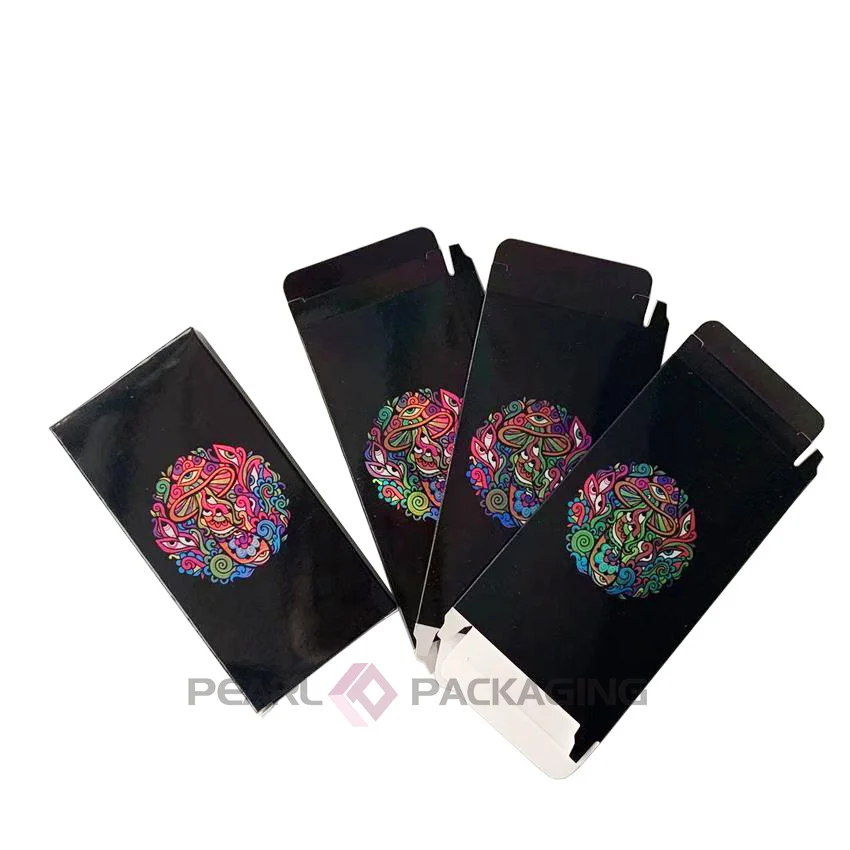 

Iridescent Mushroom Design Holographic Chocolate Bar Packaging Boxes In Stock