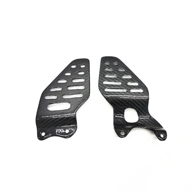 For YAMAHA YZF R6 2017-2022 Rearsets Foot Rest Peg Protector Real Carbon Fiber Motorcycle Parts Footrest Heel Guard Cover