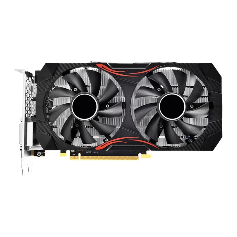 Graphics Card RX580 8GB DDR5 256BIT 2048SP Graphics Card 1284M/8100Mhz PCIE3.0 16X 3XDP 1XHD 1XDVI Graphics Card