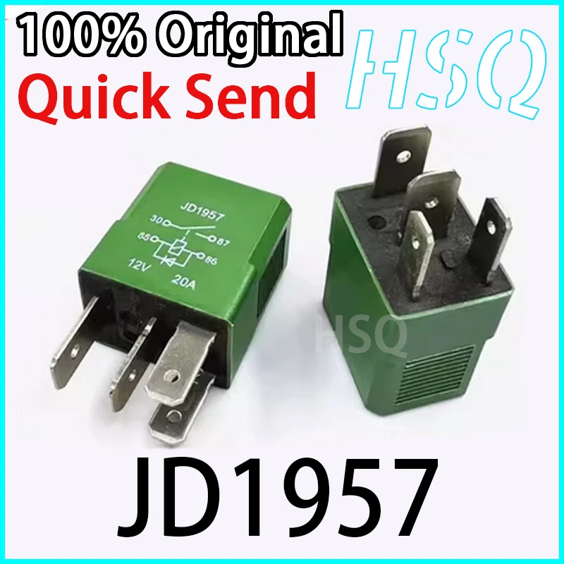 1 Uds nuevo ventilador de aire acondicionado Original JD1957 12V 4 pines con relé de diodo