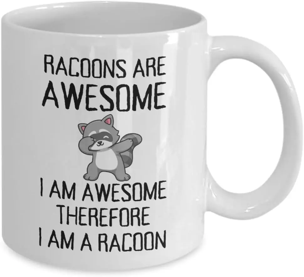 Funny racoon mug Racoon gifts Racoon lover coffee cup Customized printed breakfast mugs for couples and families