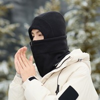 Fleece Lined Neck Gaiter Windproof Hat Face Mask Thermal Scarf for Autumn Winter Cycling Outdoor Cold Weather Protection