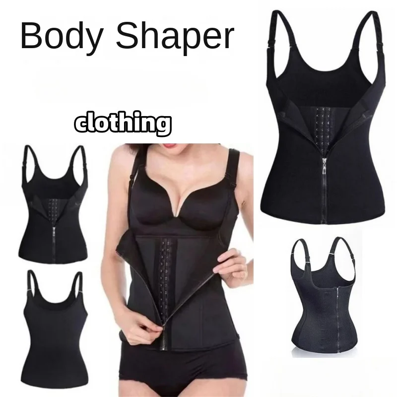 

Удобный женский корсет-утяжка для талии с регулируемыми пряжками (три ряда), корректирующий фигуру, из хлоропреновой резины, для эффекта сауны