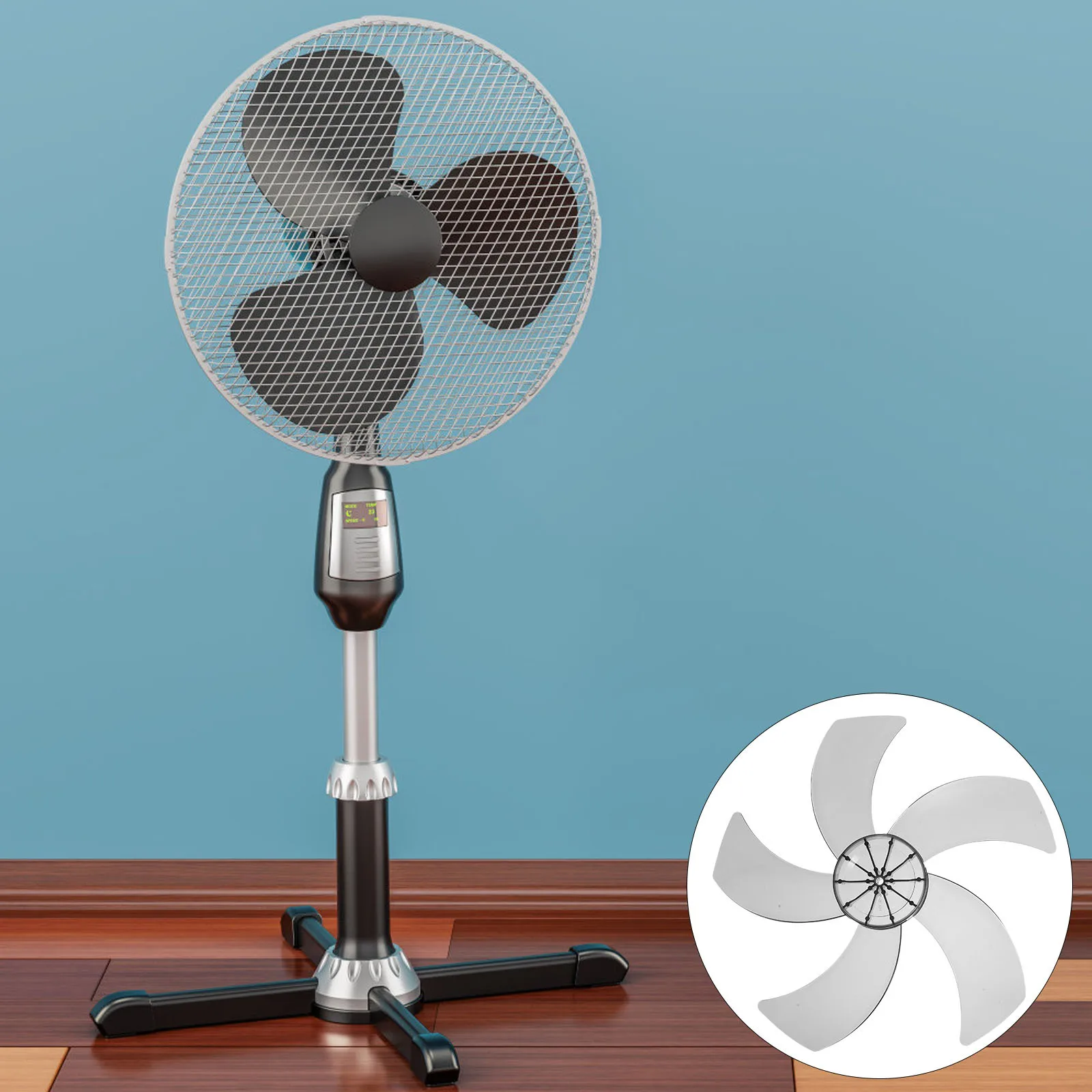 

Replacement Fan Blade Plastic As Material Standing Pedestal Table Floor Fan Blades Accessories Repair Part
