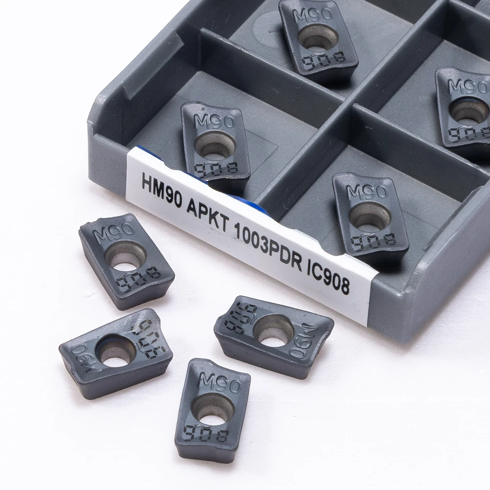 HM90 APKT1003 APMT1135 APKT1604 IC908 Milling Turning Tool Carbide Inserts APKT 1003 1604 APMT 1135 Face Lathe Cutting Tool