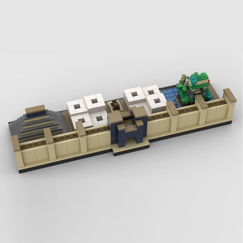 Modelo Street View, ladrillos de construcción MOC, arquitectura de país antiguo, tecnología Modular, regalos de vacaciones para niños, juguetes para montar, traje