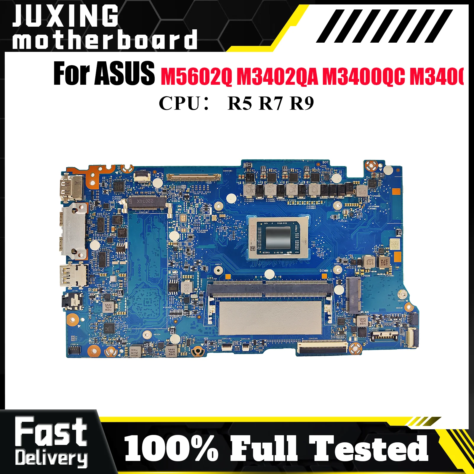 

M3402QA Материнская плата для ноутбука ASUS VivoBook M3402QA M5602Q M3402Q Материнская плата для ноутбука с процессором R5 R7 R9, 100% тестирование, ОК, быстрая доставка