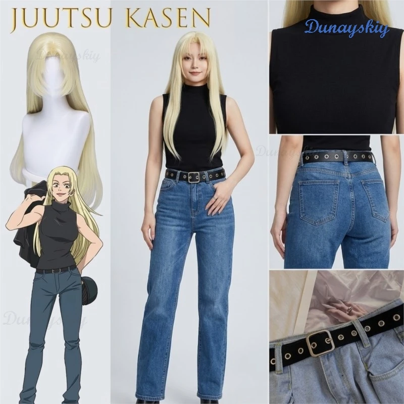 

Juutsu Kasen Season3 Culling Game Tsukumo Yuki Cosplay Wig Shoes Anime Character Cos Prop For Women Men Halloween Sexy P