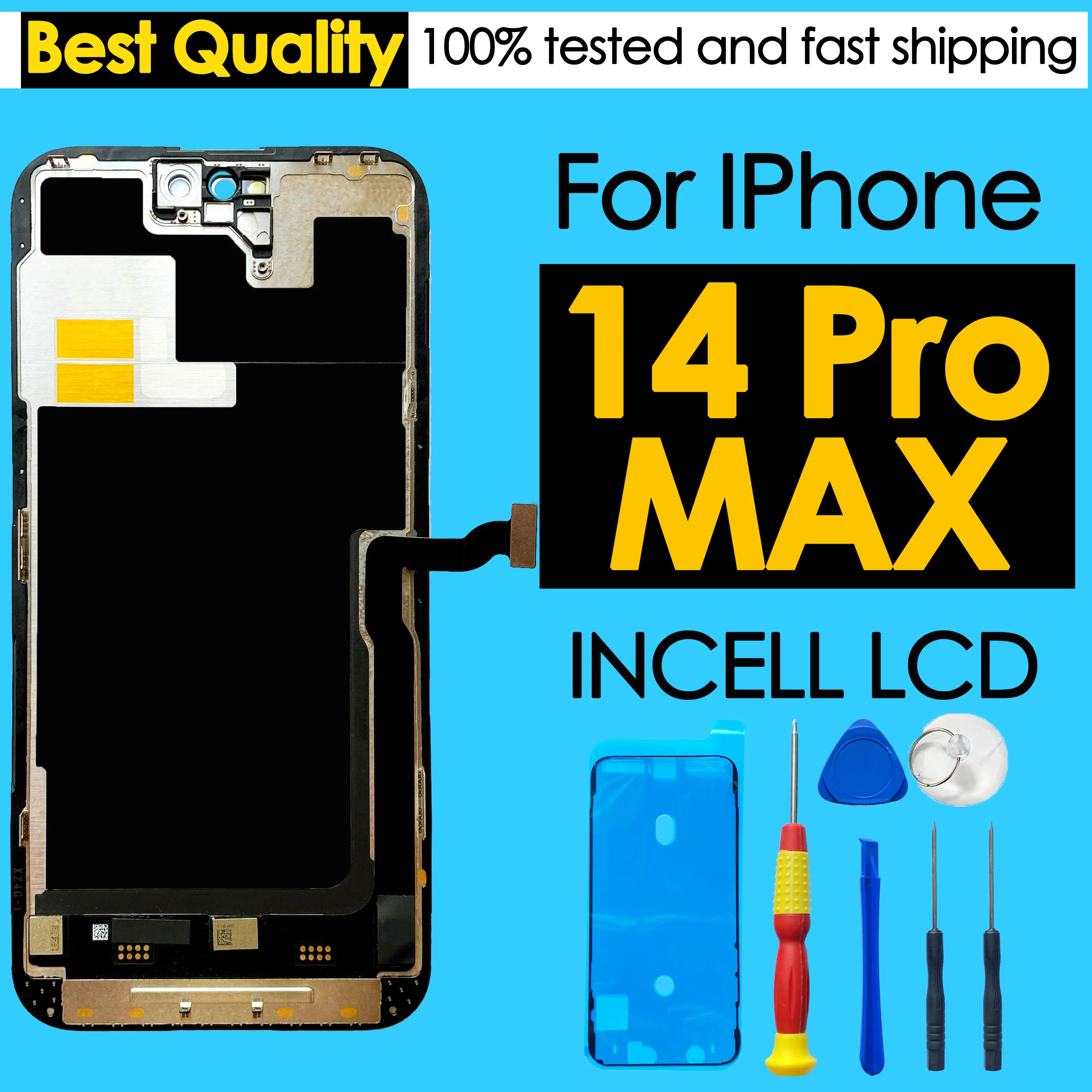 Best Choice incell LCD For iPhone 14 Pro Max Screen Replacement Phone Mobile Display Touch Digitizer Broken Glass Repair