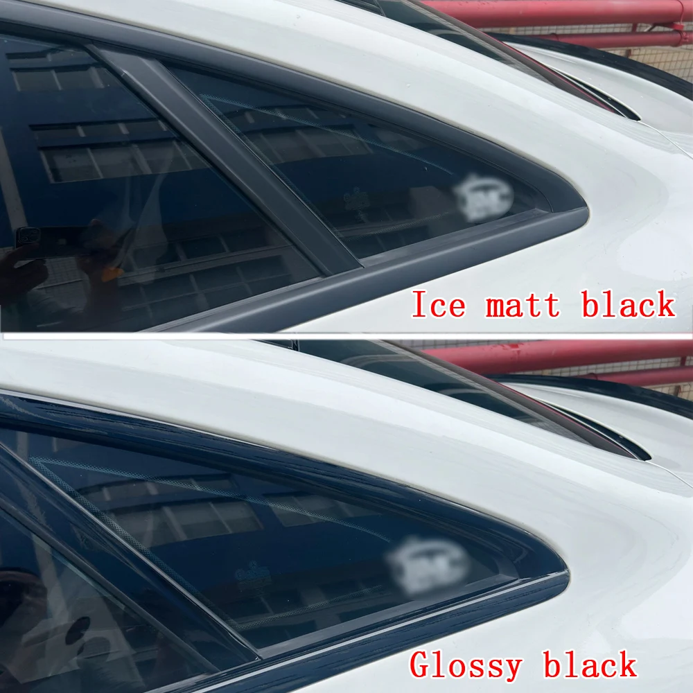 Glänzender/Matter Schwarzer Chrom-Aufkleber zur Entfernung für BMW 5er E60 2004-2010 Limousine, Außenverkleidung für Autofenster – Detail 8