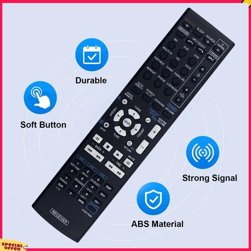 A39M استبدال جهاز التحكم عن بعد AXD7582 لبايونير AV استقبال VSX-519V SX-319V VSX-519V-K SX-319V-K VSX-519V-S AXD7542 AXD7586