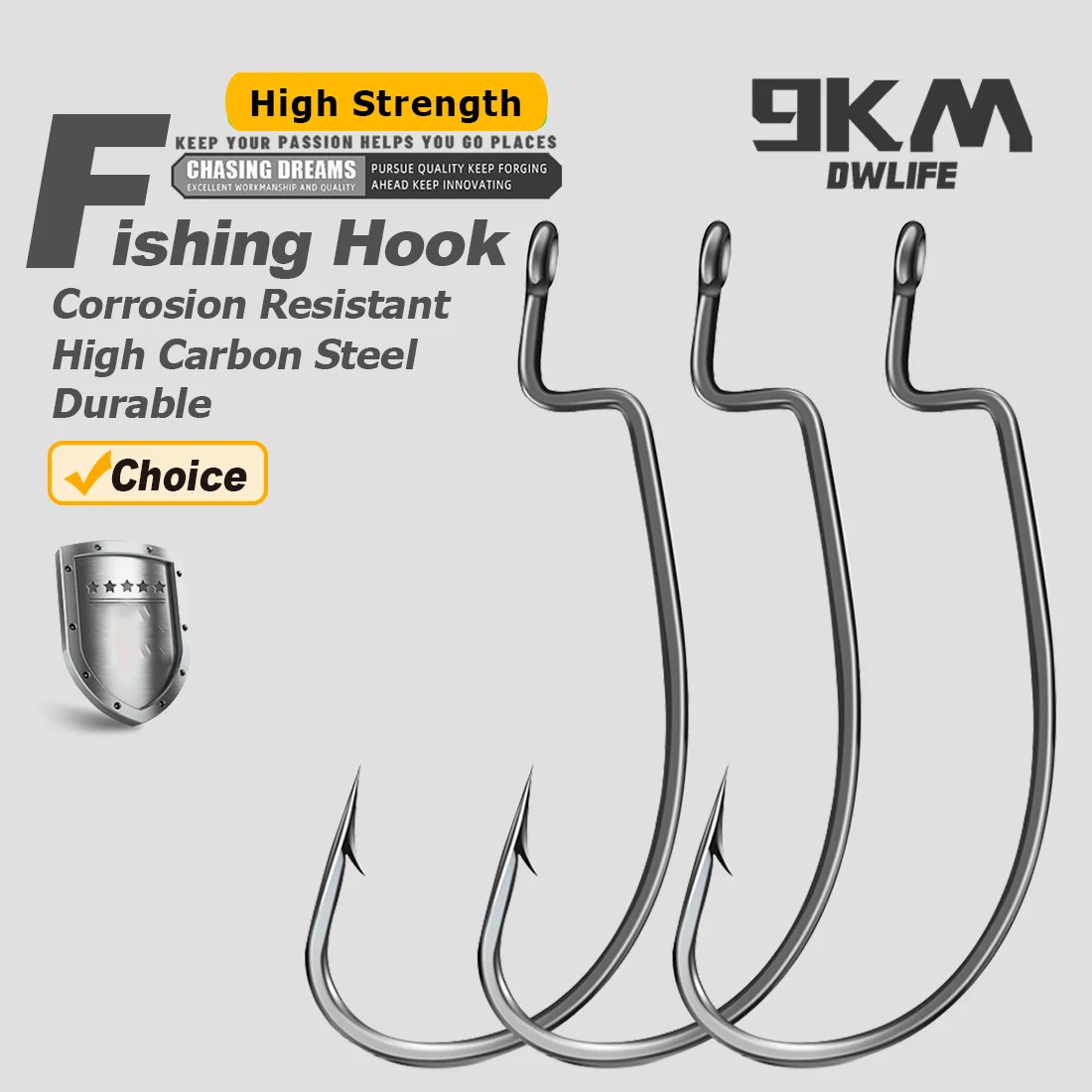 9KM Worm Hooks 25Pc… - image