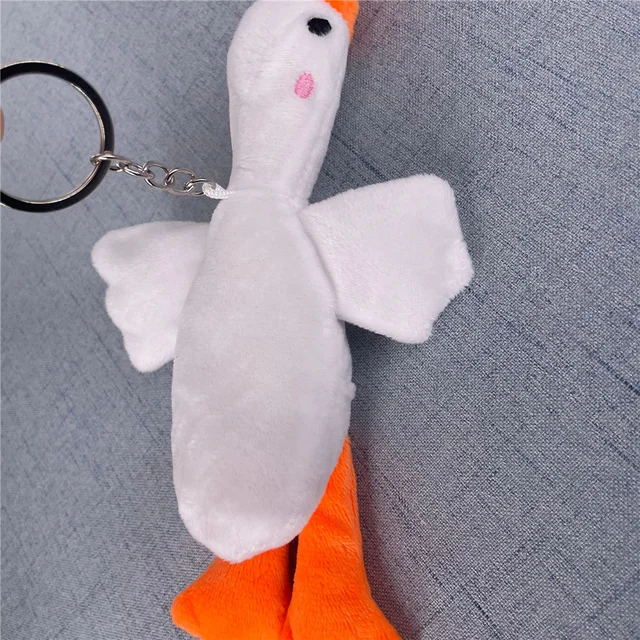 1046-bdd597.jpg White Duck Plush Key Chain Toy (12CM)