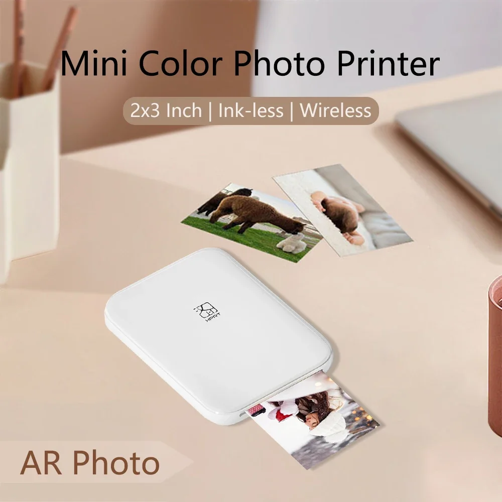 

MT53 Color Photo Printer 313PDI Mini Portable Printer 2x3 Inch Self-adhesive Photos Paper Maker Thermal Pictures Printer