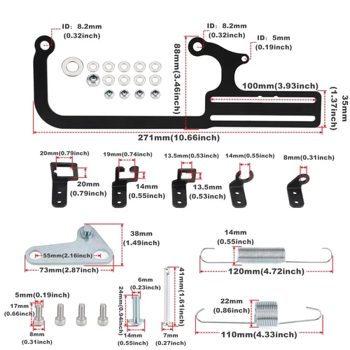 Imagen 2 del producto Cables de TV para transmisión automática, Kit de montaje de Cable de acelerador para transmisión de EZ-EFI, GM 700R4, 304147