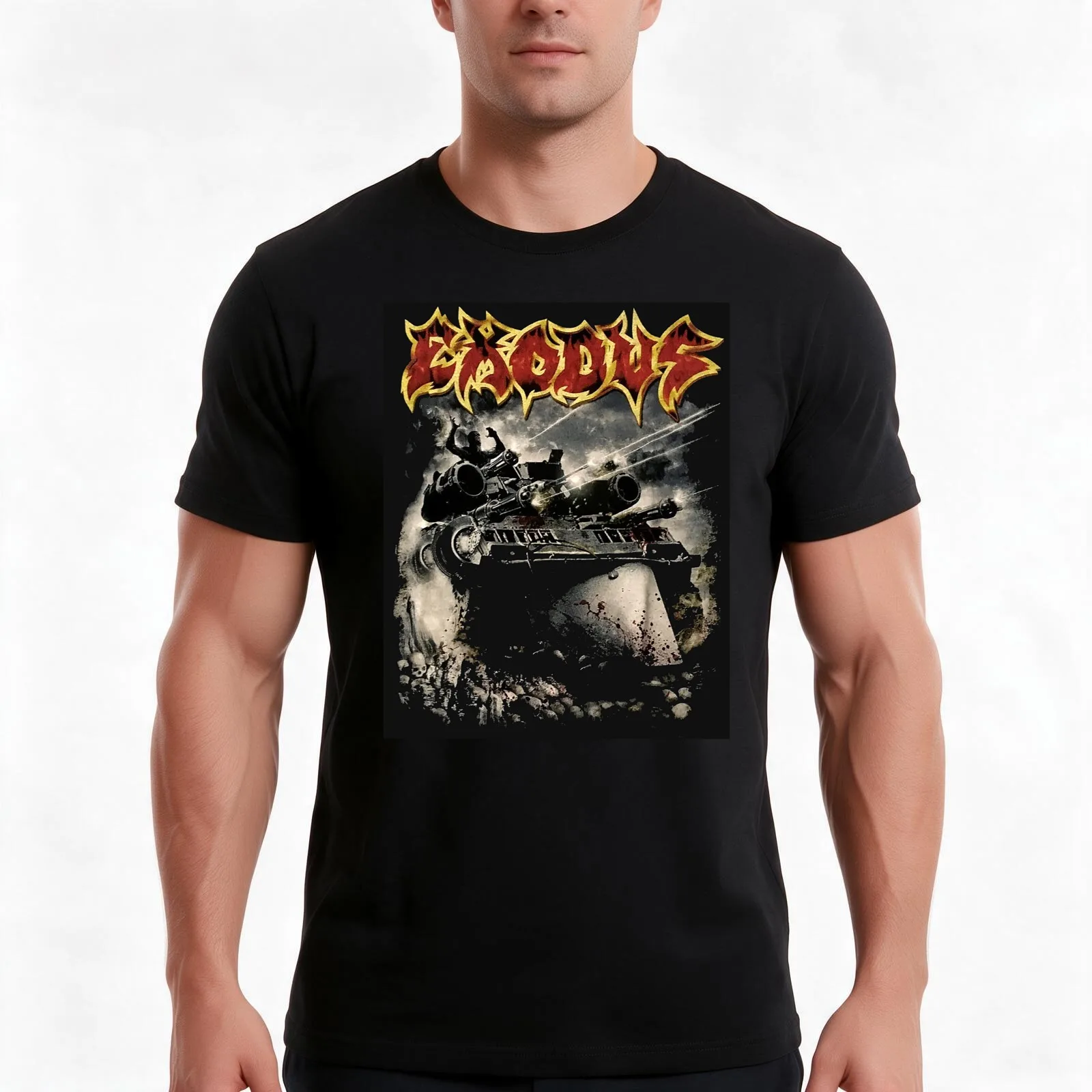 exodus best T-Shirt Summer Casual Cotton Tee Oversized Streetwear Tops Vintage Graphic Print Loose Fit Short Sleeve