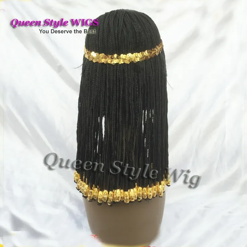 Cleopatra hairstyle braided hair wig Egypt geography queen cosplay wig The Great Egyptian Real Cleopatra Custom Synthetic wig239