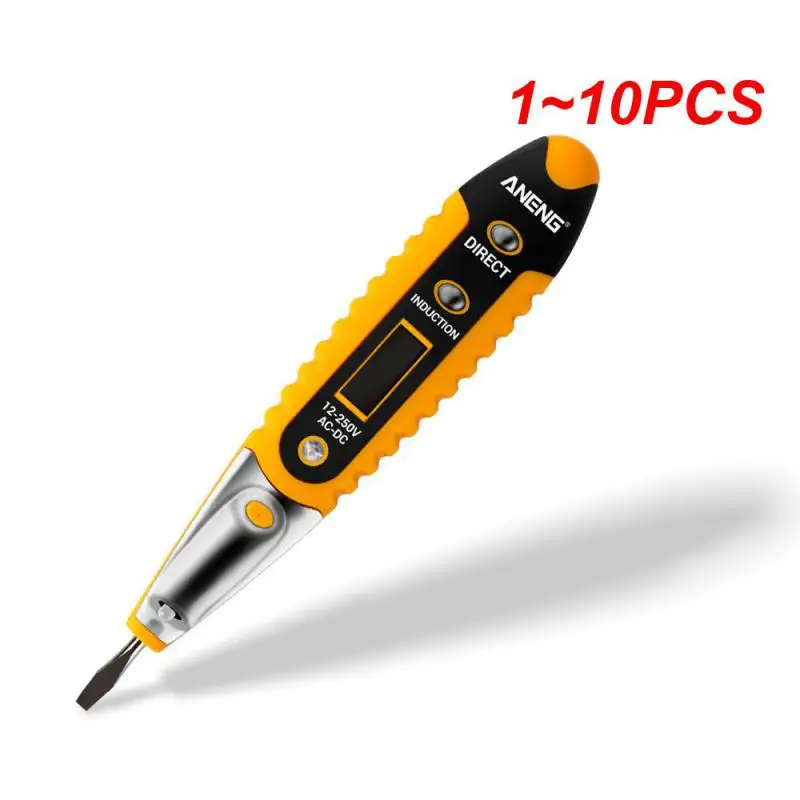 1~10PCS MultiDigital Test Pencil DC 12-250V Tester Electrical Screwdriver LCD Display Detector Test Pen Electrician