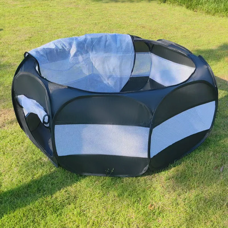 

Складной переносной манеж для мелких животных с крышкой, для использования в помещении/на улице, для цыплят, щенков, котят и других мелких питомцев