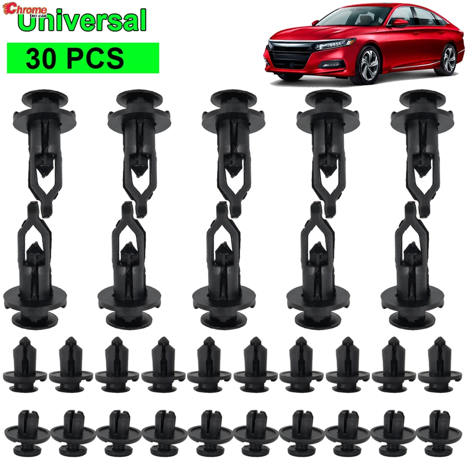 

30 шт. для Nissan Mazda Ford BMW Toyota Honda автомобильные держатели для бампера фиксаторы расширительные заклепки Замена автомобиля