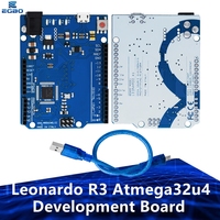 egbo  Leonardo R3 Microcontroller Atmega32u4 Development Board With USB Cable Compatible For  Arduino DIY Starter Kit