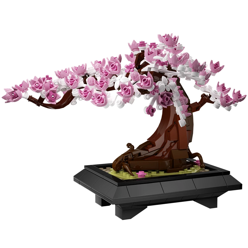 Gobricks MOC Quattro Stagioni Bonsai Albero Mattoni Modello Decorazione Building Blocks Bonsai Albero 4 in 1 Building Block Kit Giocattoli Regalo