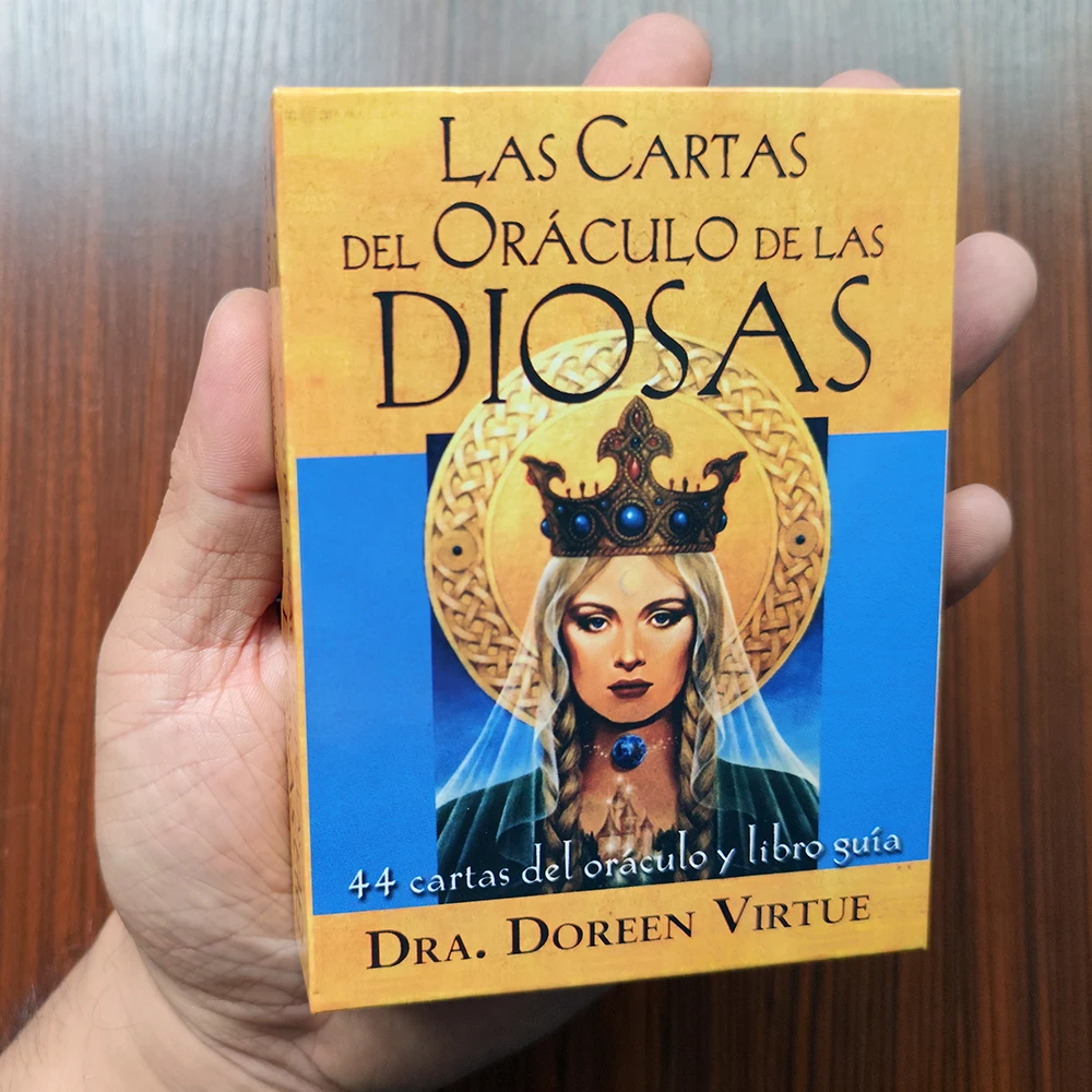 

Oracle of goddesses letters in Spanish 44 letters large size 12x8.7cm rigid box with Guide PDF
