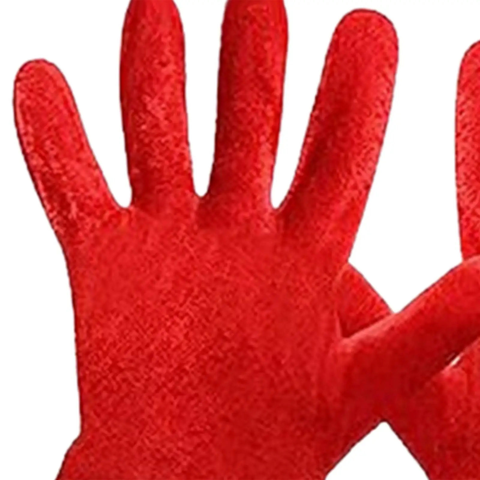 Gants rouges de noël, mitaines de noël pour les vacances, habillage, spectacle sur scène