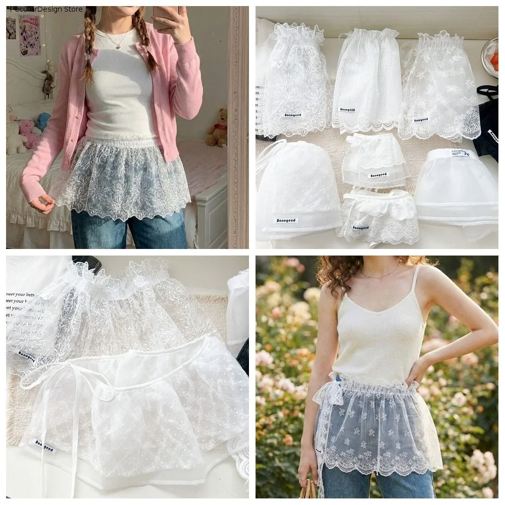 saia-curta-feminina-estilo-balletcore-doce-com-renda-branca-babados-e-detalhes-florais-estilo-coreano