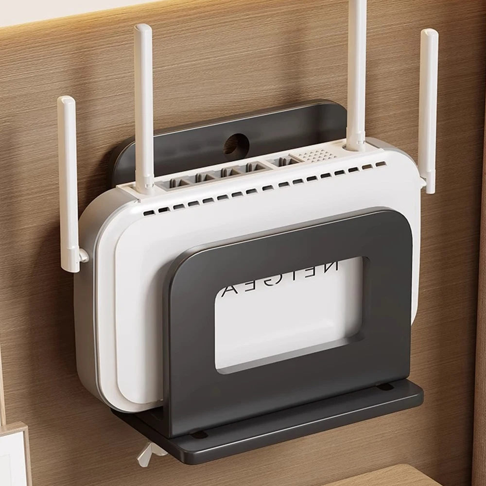 1Pcs Adjustable Small Device Wall Mount Holder For WiFi Router Shelf ,Modem,TV Box, Media Players Router Set-Top Box Organizer