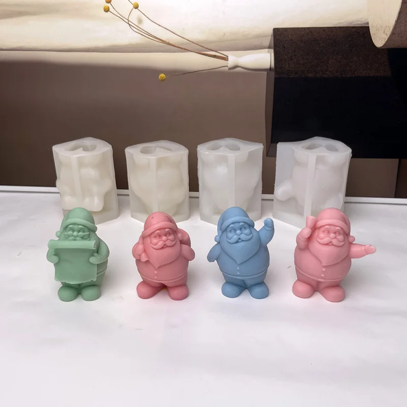

Santa Claus Aromatherapy Gypsum Candle Silicone Mold
