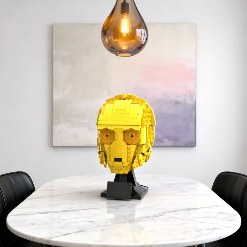 603pcs MOC C Helmet Collection Star Battle Model Building Blocks Living Room Decor, Home Decor Bookshelf Display Gift For Adults