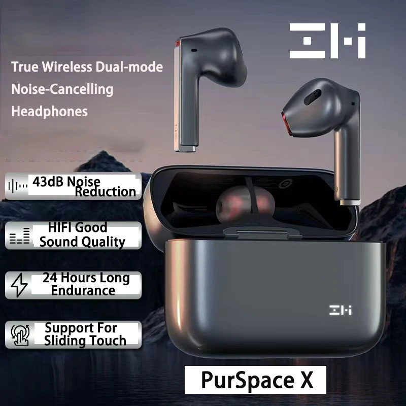 2022 Newest Product ZMI PurSpace X/TW300 Bluetooth 5.2 True Wireless Earphones Intelligent Depth Noise Reduction Waterproof