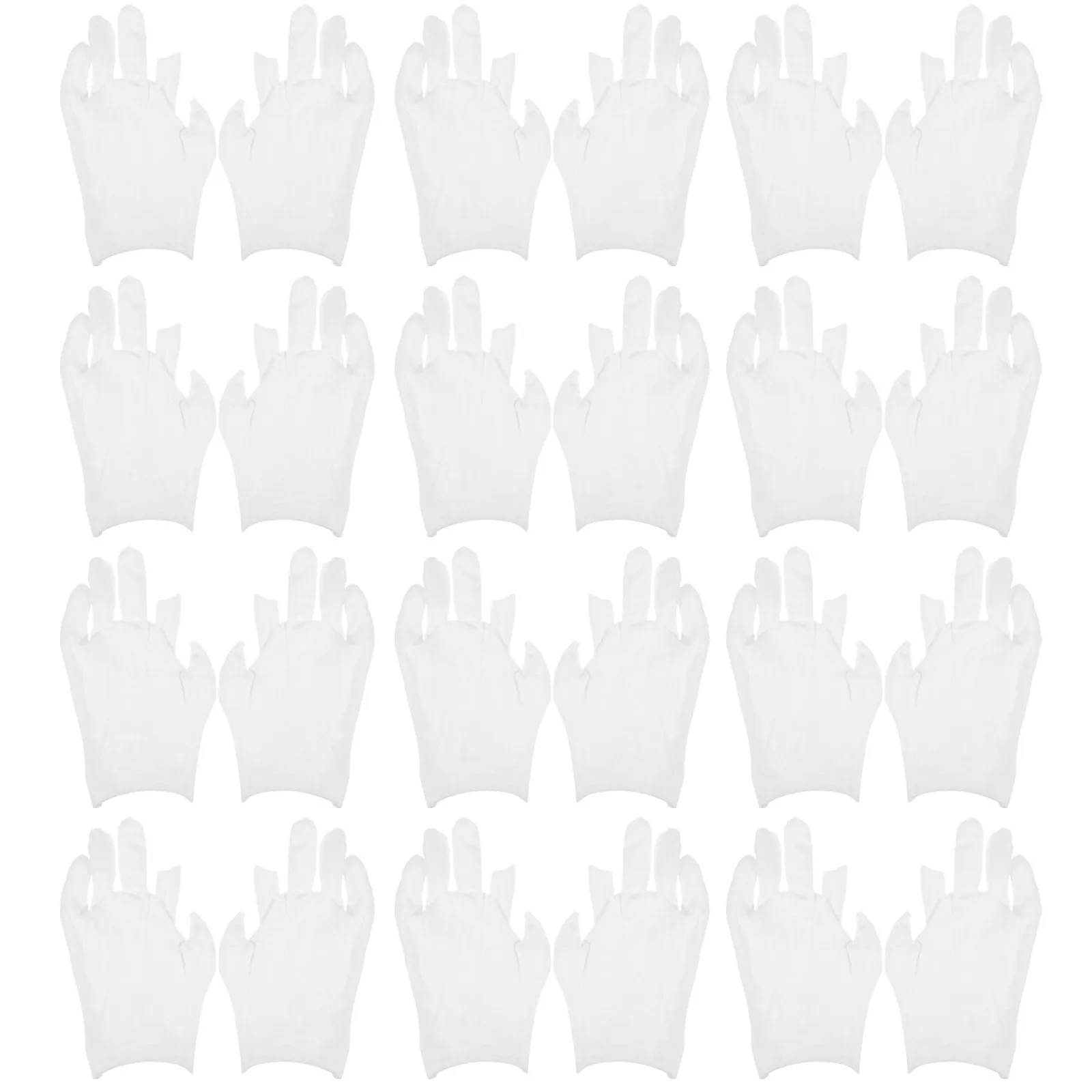 

12 Pairs Cotton Gloves For Dry Hands White Working Gloves For Adult Women Men Moisturizing Breathable Soft Comfortable Work Wear