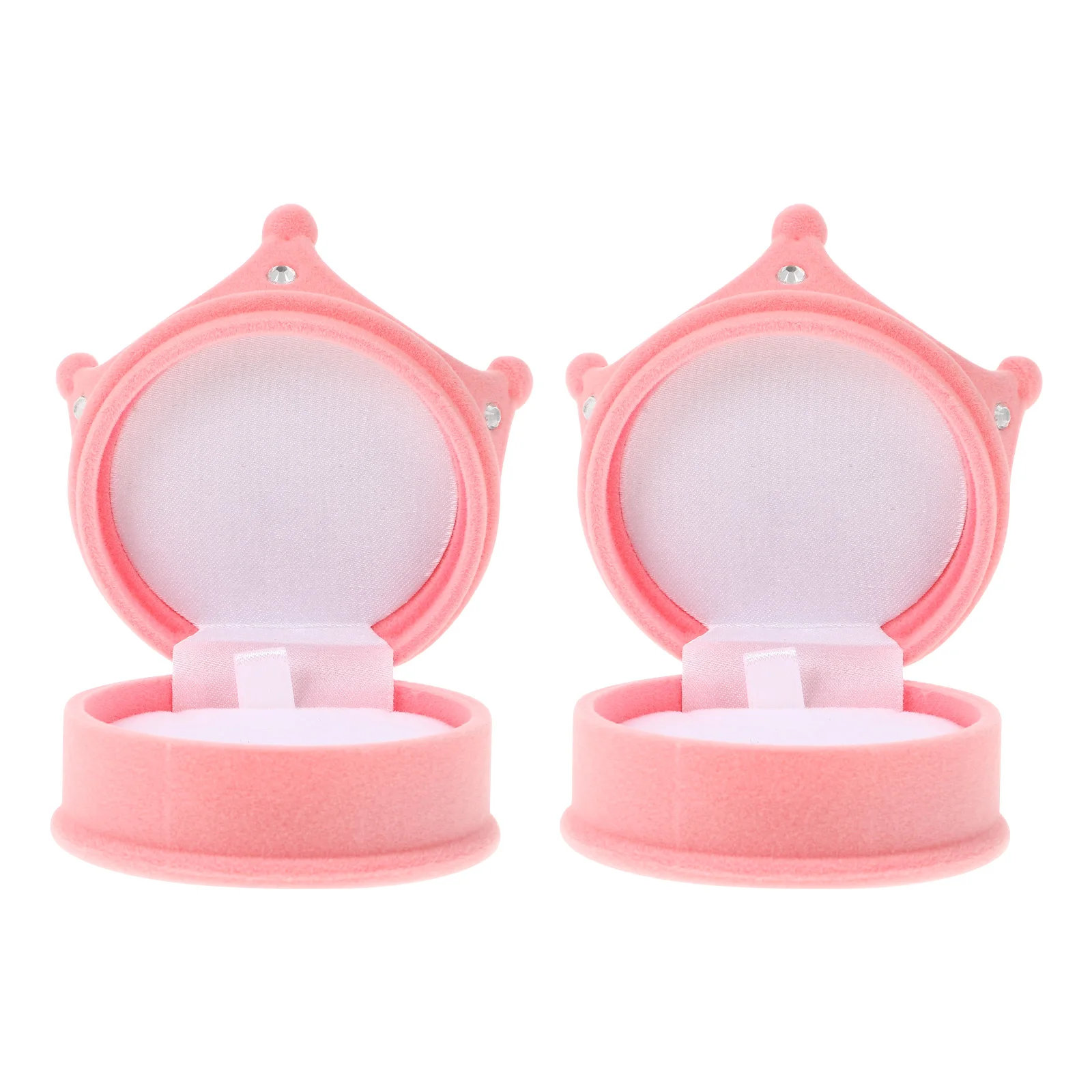 

Wedding Ring Hinged Necklace Case Jewelry Studs Earrings Gift Box Jewelry Gift Box Ring Holder Decorations