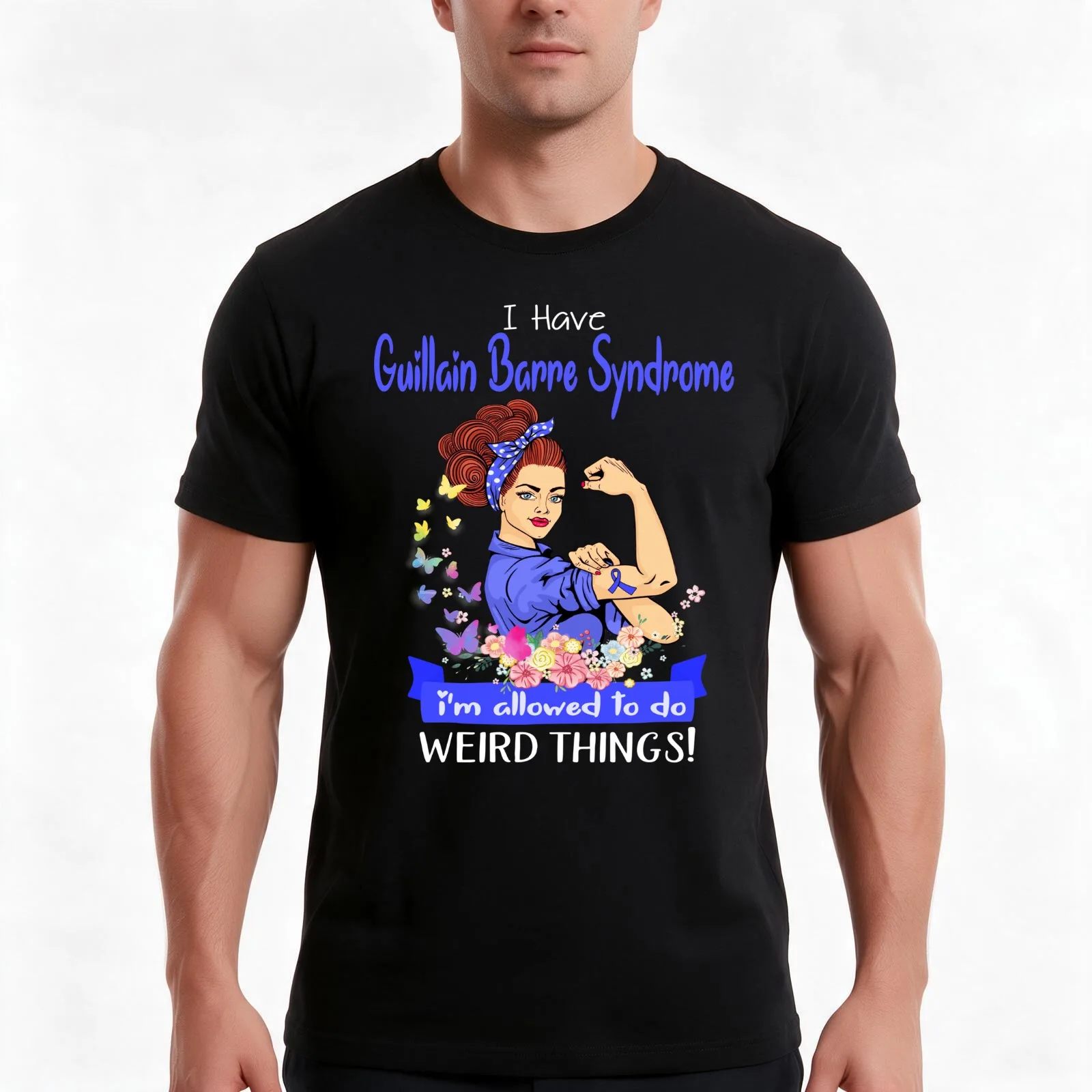 I Have Guillain Barre Syndrome I'm Allowed To Do Weird Things T-Shirt, Summer Casual Cotton Tee, Oversized Streetwear Tops