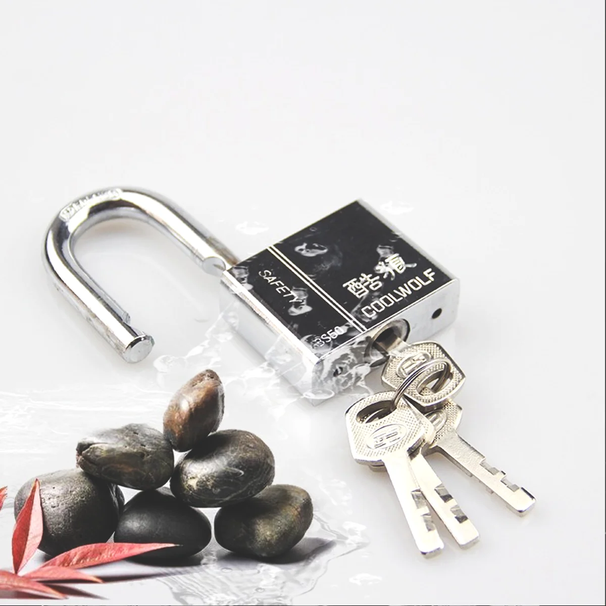 Stainless steel padlock household locks anti-theft anti-pick locks dormitory waterproof rustproof locks lockers