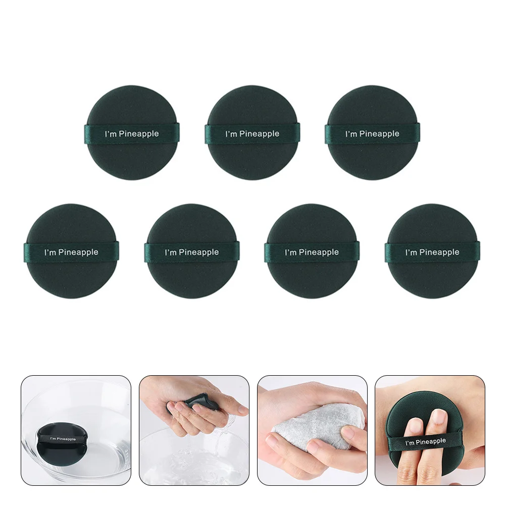 7Pcs Makeup Sponge Puff Wet Dry Powder Tool Loose Powder Face Foundation Puff for Quick Even