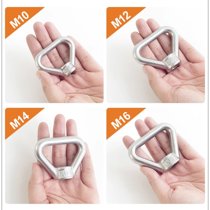 Nakrętki z uchem do podnoszenia pierścieni/nakrętki z uchem do podnoszenia trójkątnego Pierścienie z gwintem trapezowym Pasują do śrub uchwytowych M3M4M5M6M8M10 M12 M14 M16 M18 M20 M24