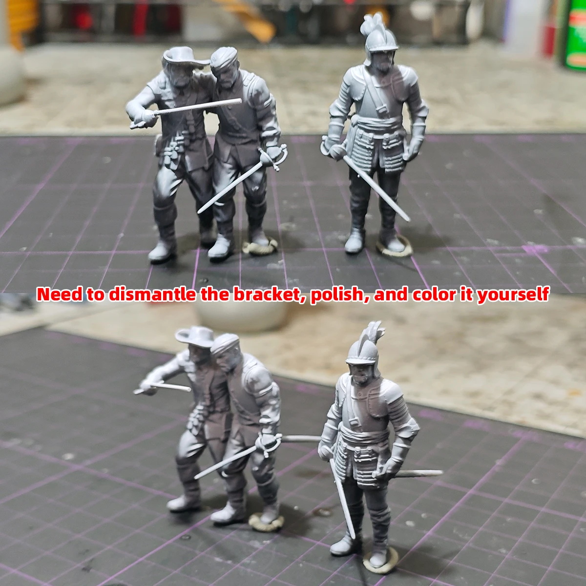1/35 1/48 1/72 Modellbausatz 3D-Harz Miniatur-Soldatenfiguren Diorama Unbemalt 16. Jahrhundert Spanische Tercio DIY – Detail 4