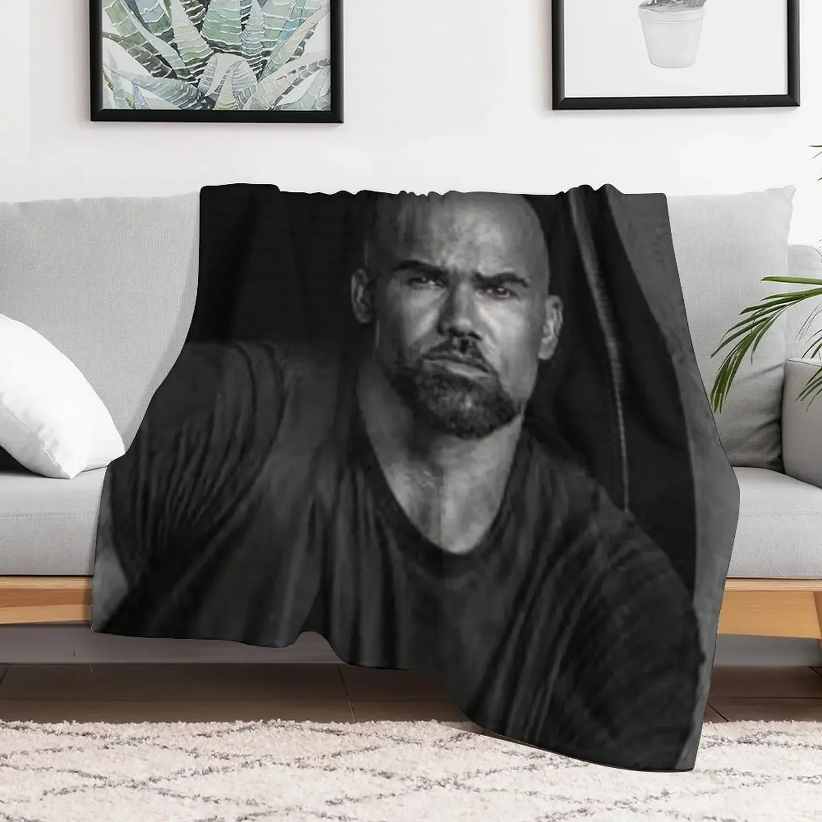 shemar moore Throw Blanket Sleeping Bag Plush Custom Blankets