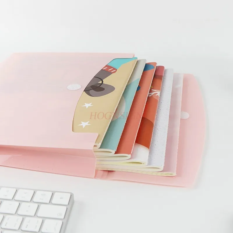 2pcs A4 สีทึบแฟ้มพลาสติกกระเป๋าโฟลเดอร์,เครื่องเขียนนักเรียน,กระดาษสอบวัสดุ sorting กระเป๋าขนาดใหญ่ความจุ