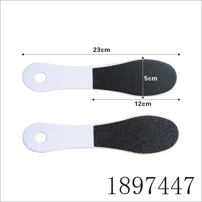 

2PCS White Foot Rasp Double-sided Foot File with Wood Handle Callus Dead Skin Remover Sanding Rasp Pedicure Grinding Tool